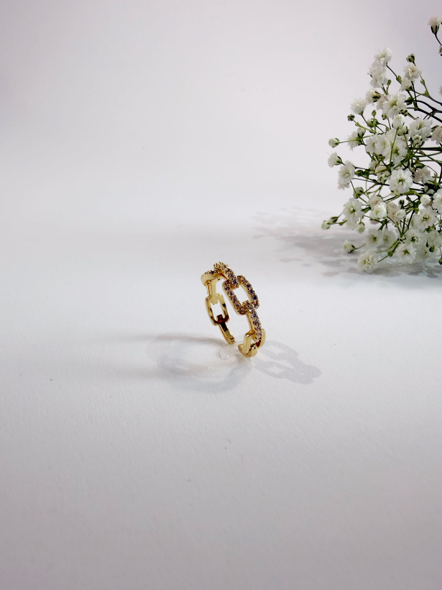 Laurel Ring 18K vergoldet Frontansicht