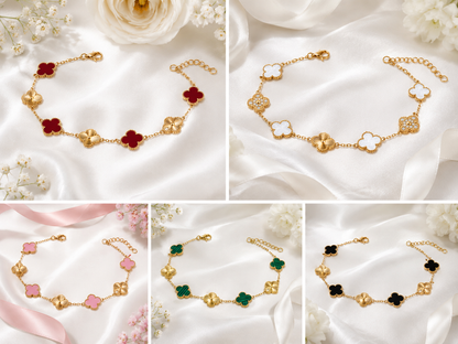 Clover Luxe Armband – 18K vergoldet