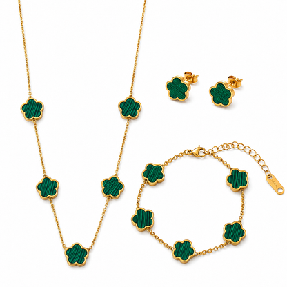 Tréfle Set -18k vergoldet