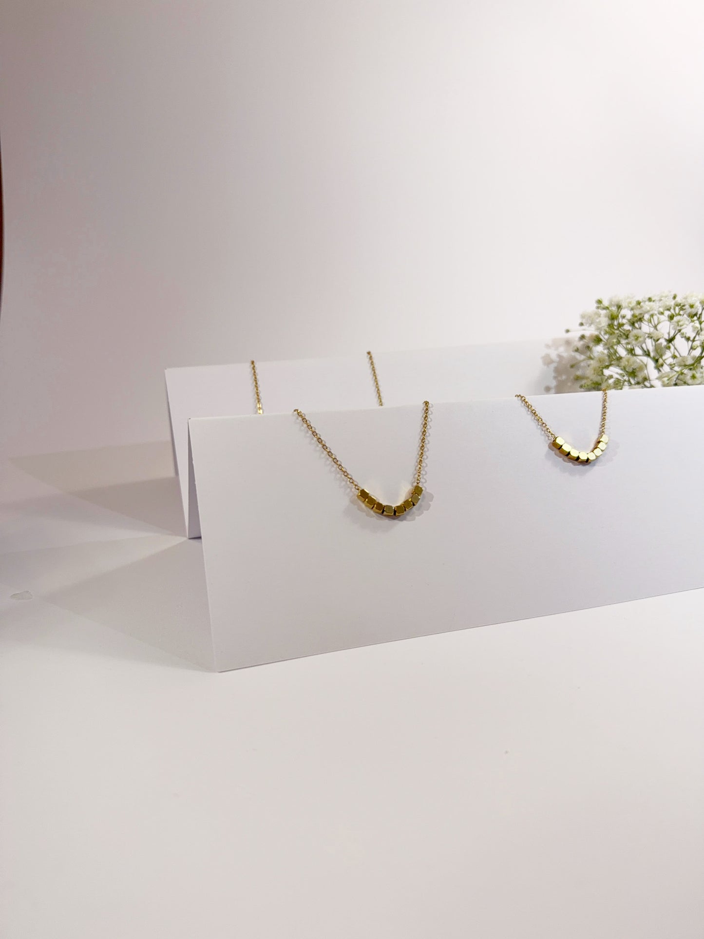 Tiny Kette und Armband Set 18K vergoldet Komplettansicht