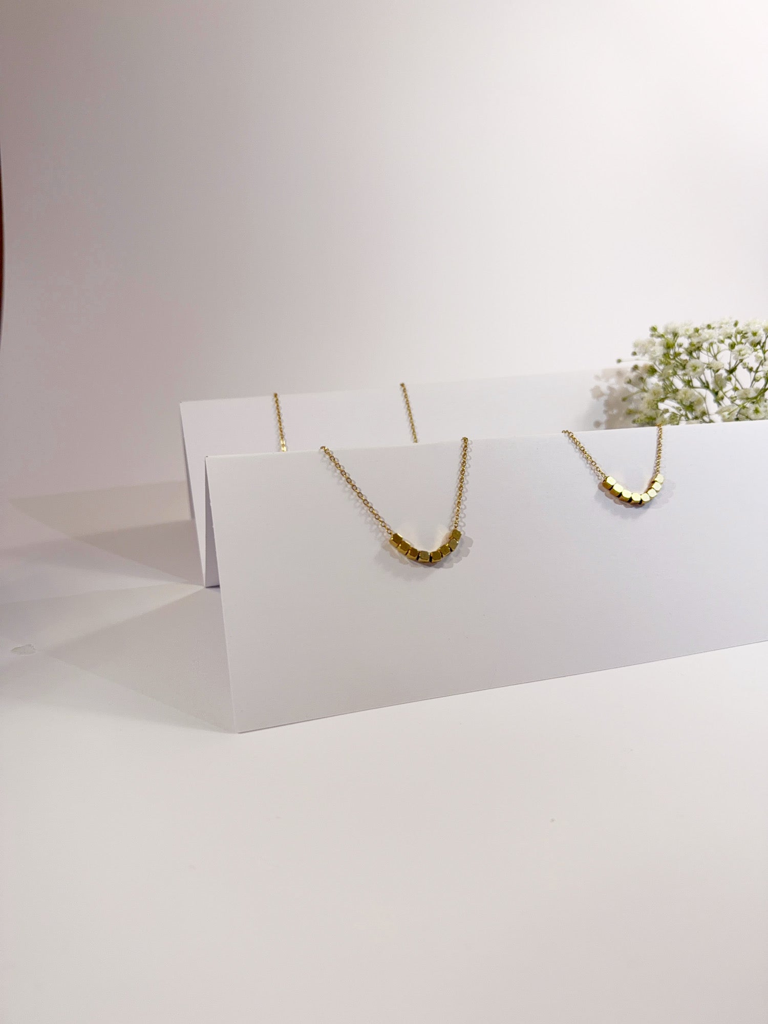 Tiny Kette und Armband Set 18K vergoldet Komplettansicht