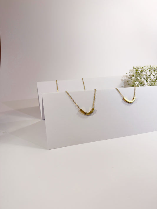 Tiny Kette und Armband Set 18K vergoldet Komplettansicht