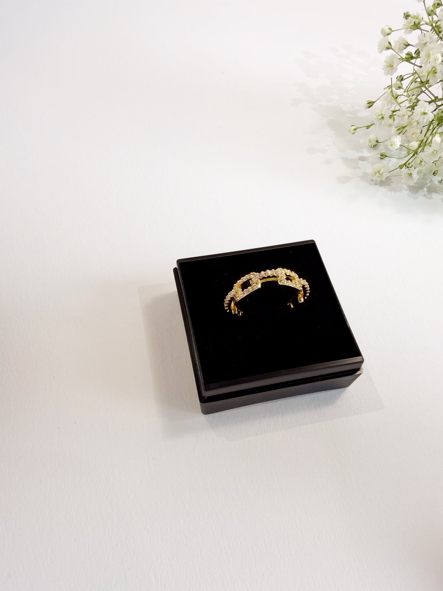 Laurel Ring 18K vergoldet Detailansicht