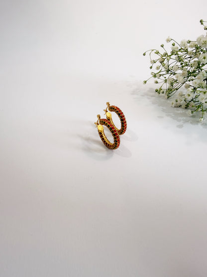 Twinkle Ohrringe 18K vergoldet Detailansicht