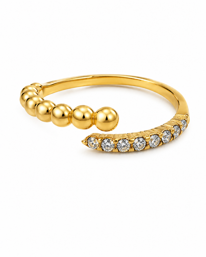 Jasmin Ring – 18K vergoldet mit Zirkonia