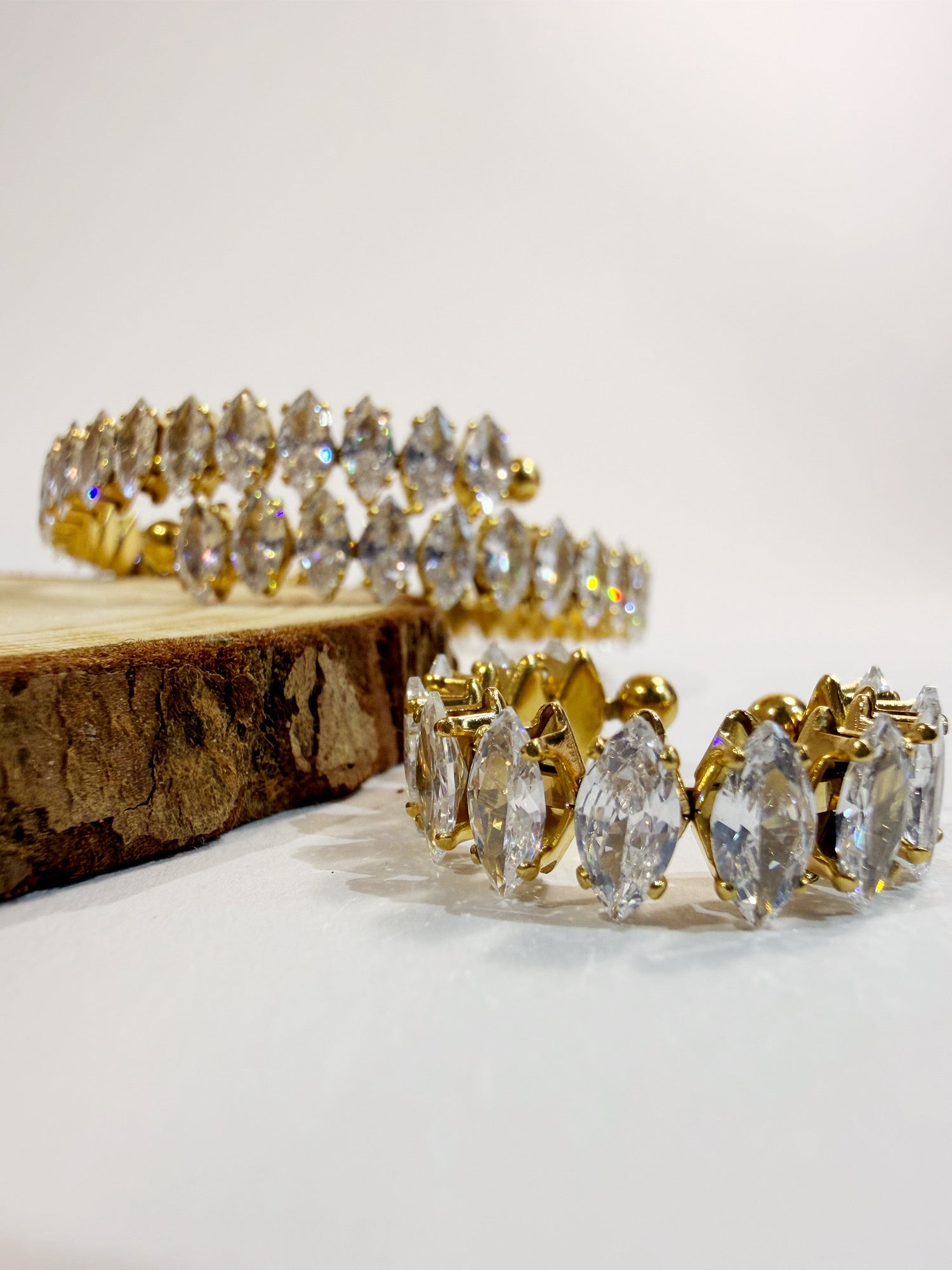 Violet Set 18K vergoldet Detailansicht