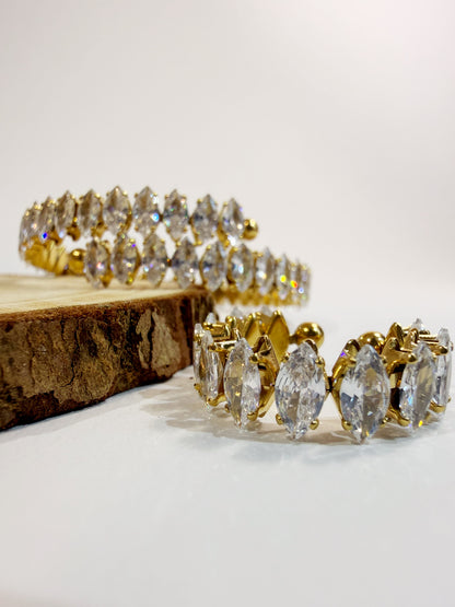 Violet Set 18K vergoldet Detailansicht