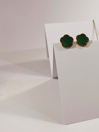 Tréfle Set 18K vergoldet Nahaufnahme