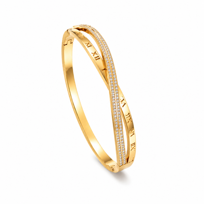 Infinity Armreif- 18k vergoldet