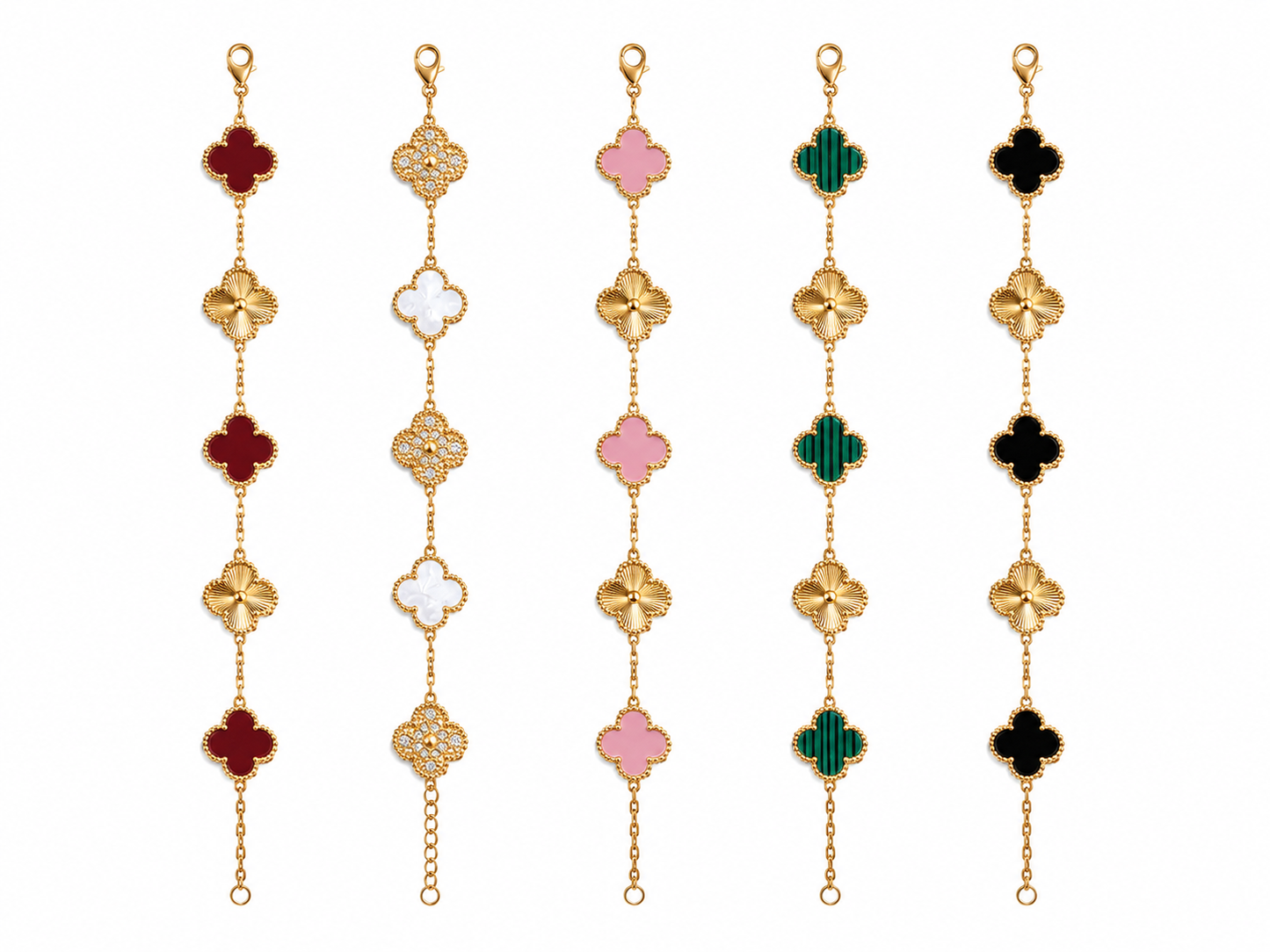 Clover Luxe Armband – 18K vergoldet