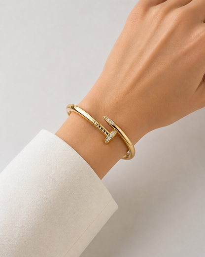 Flora Pure Armreif- 18k vergoldet