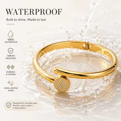 Daisy Armreif- 18k vergoldet