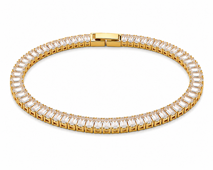 Baguette Tennis Set – Halskette, Armband & Ohrringe
