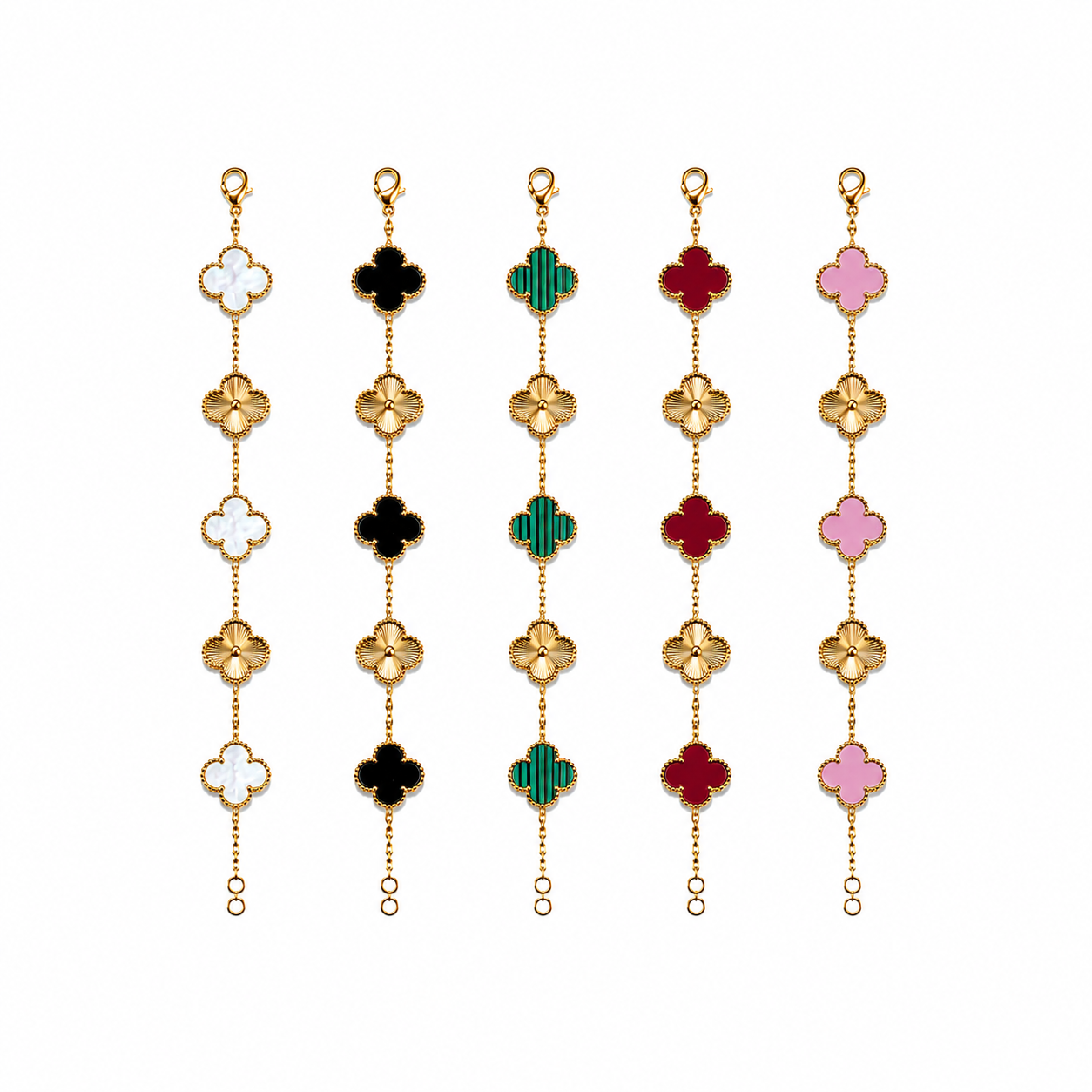 Clover Fiore Chain  – 18K vergoldet