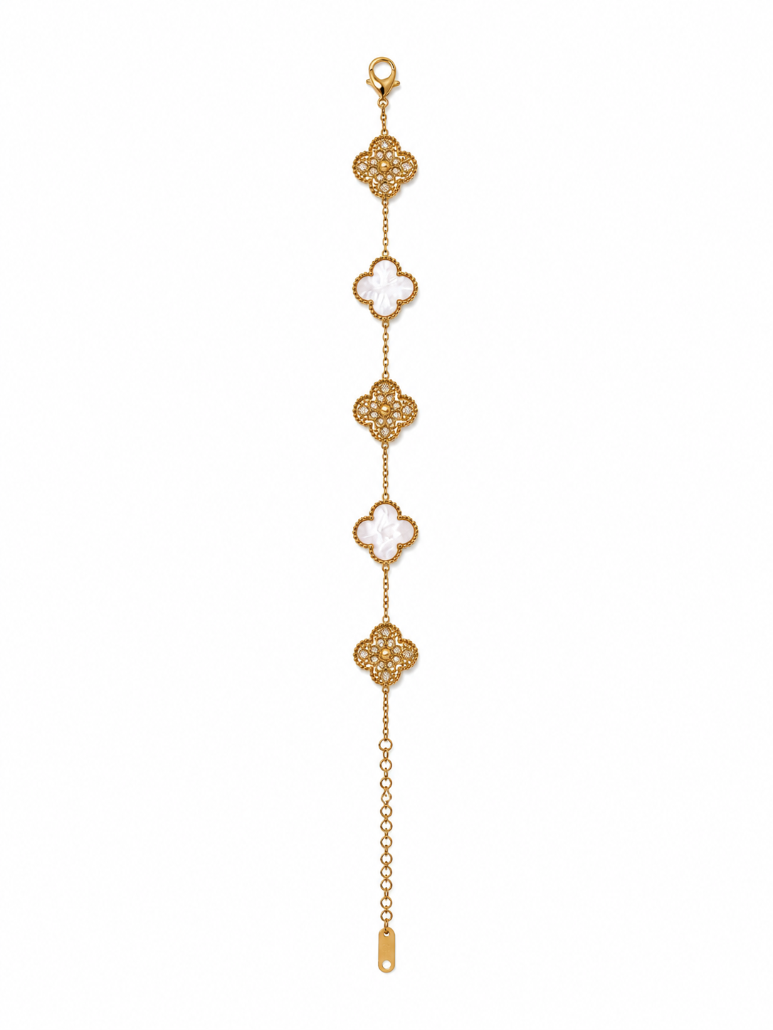 Clover Luxe Armband – 18K vergoldet