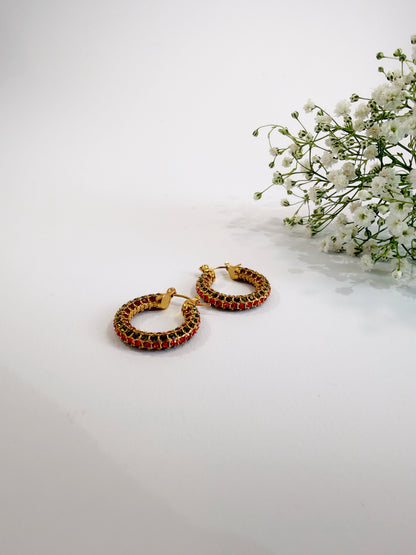 Twinkle Ohrringe 18K vergoldet Frontansicht