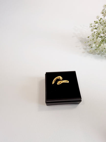 Embrace Gold Ring Detailansicht