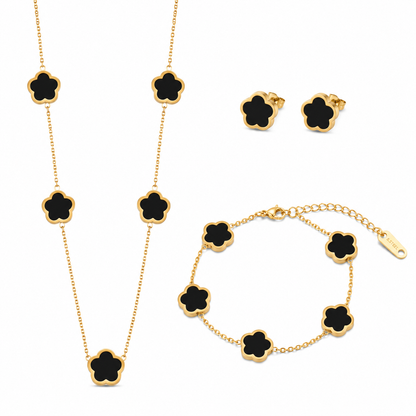 Tréfle Set -18k vergoldet