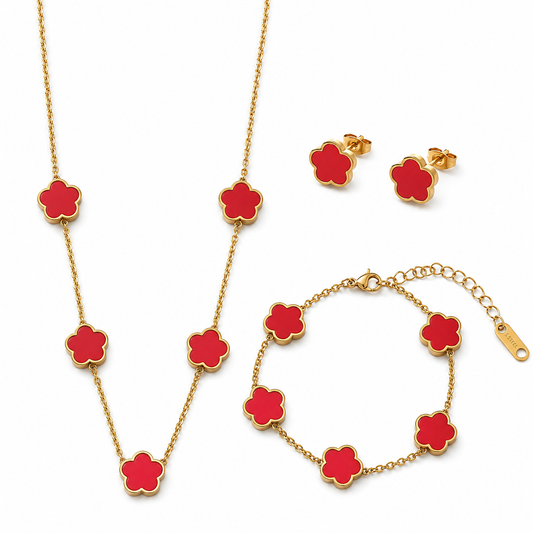 Tréfle Set -18k vergoldet