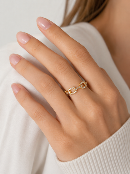 Laurel Ring/ 18k vergoldet