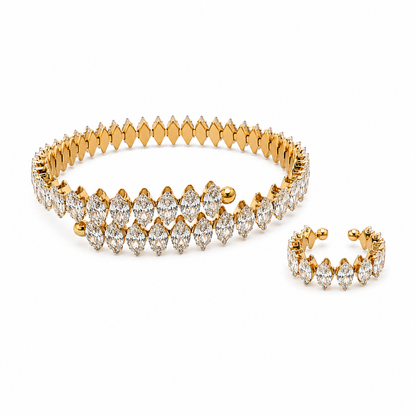 Violet Set- 18k vergoldet