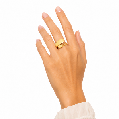 Calla Ring/ 18k vergoldet