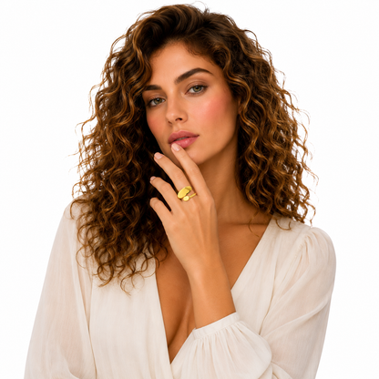 Calla Ring/ 18k vergoldet