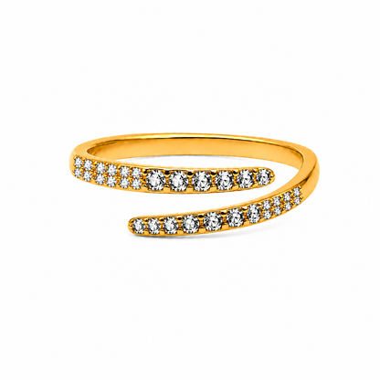 Lotus Ring-18k vergoldet