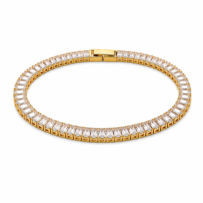 Baguette Tennis Set – 18k vergoldet