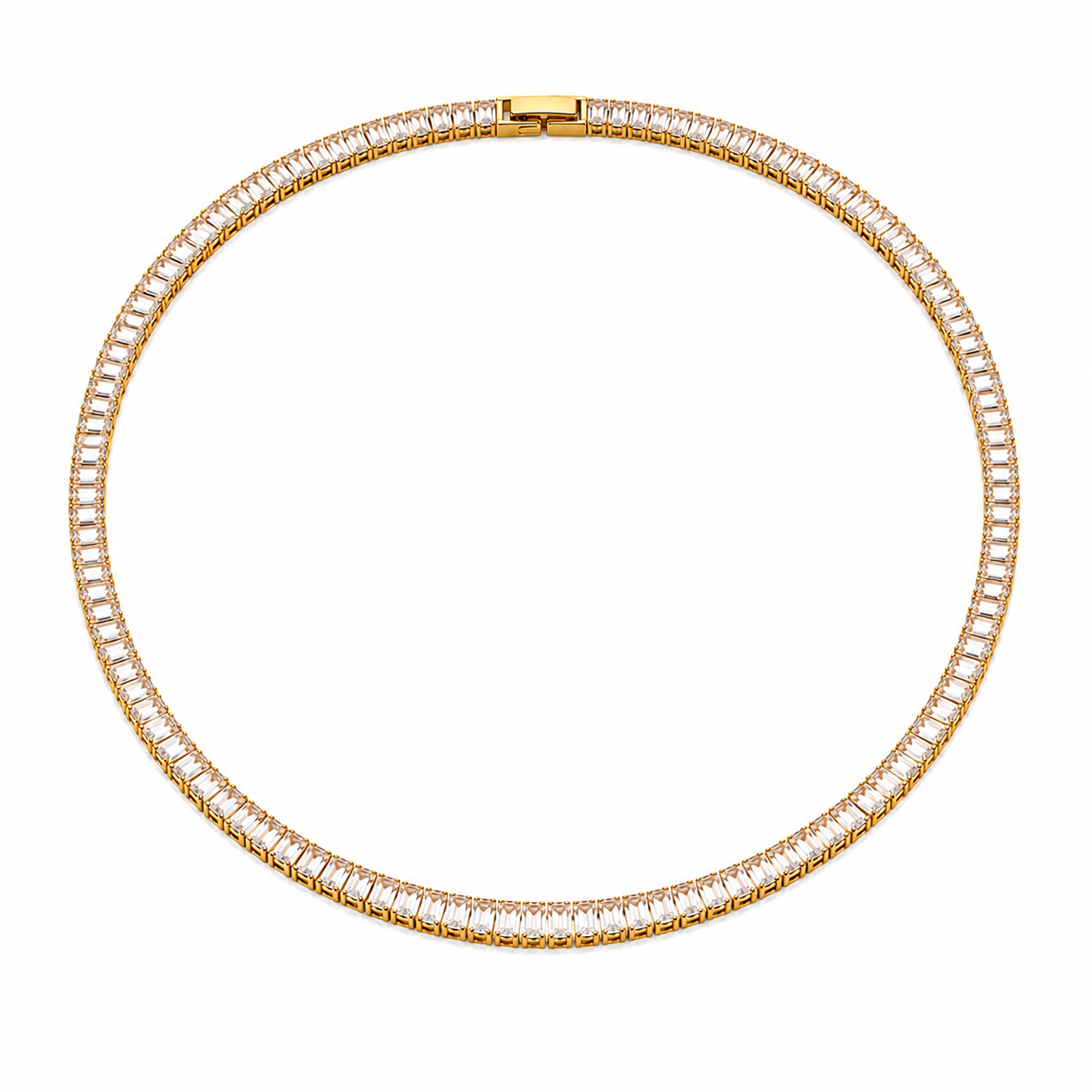 Baguette Tennis Set – 18k vergoldet