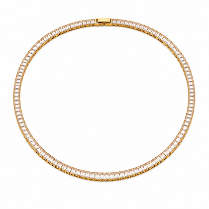 Baguette Tennis Set – 18k vergoldet