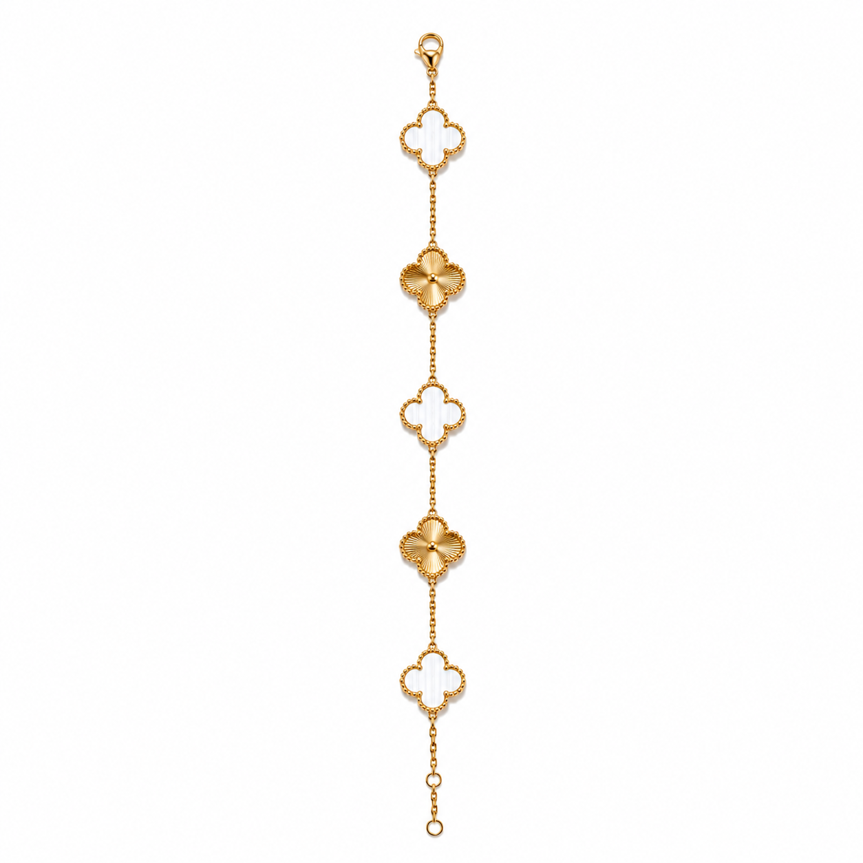 Clover Fiore Chain  – 18K vergoldet