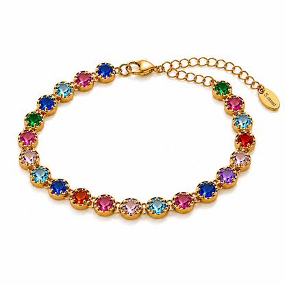 Rainbow Set - Kette & Armband-18k vergoldet