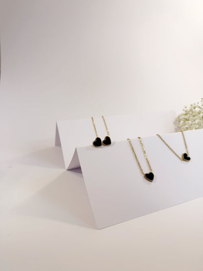 Pansy Armband und Ohrringe Set 18K vergoldet Komplettansicht