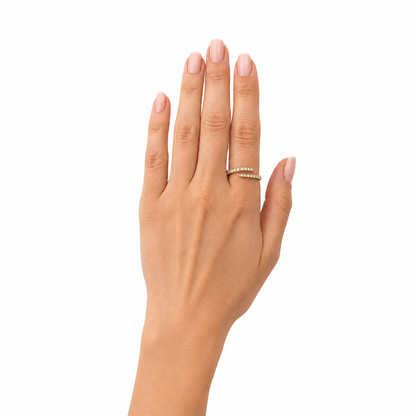 Lotus Ring-18k vergoldet