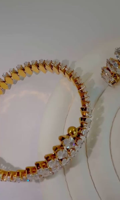 Violet Set- 18k vergoldet