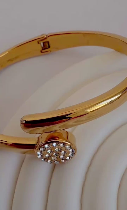 Daisy Armreif- 18k vergoldet