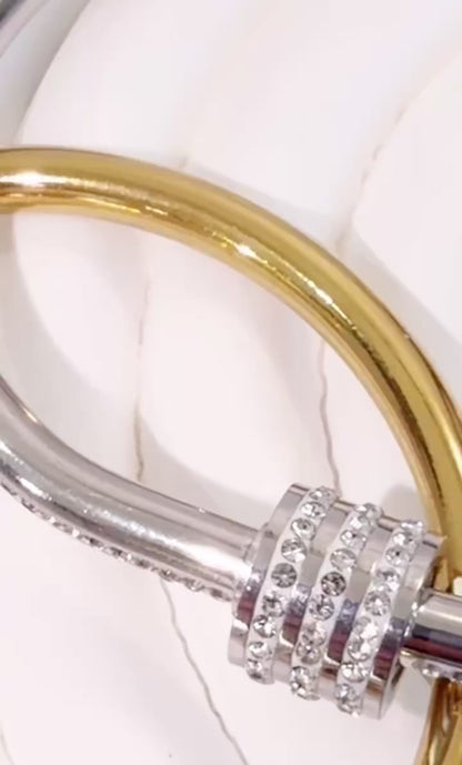 Orchid Armreif- 18k vergoldet