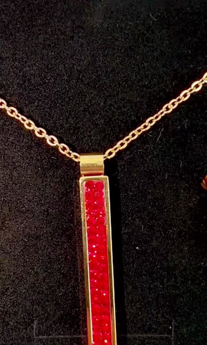 Dahlia - Kette & Ohrringe Set-18k vergoldet