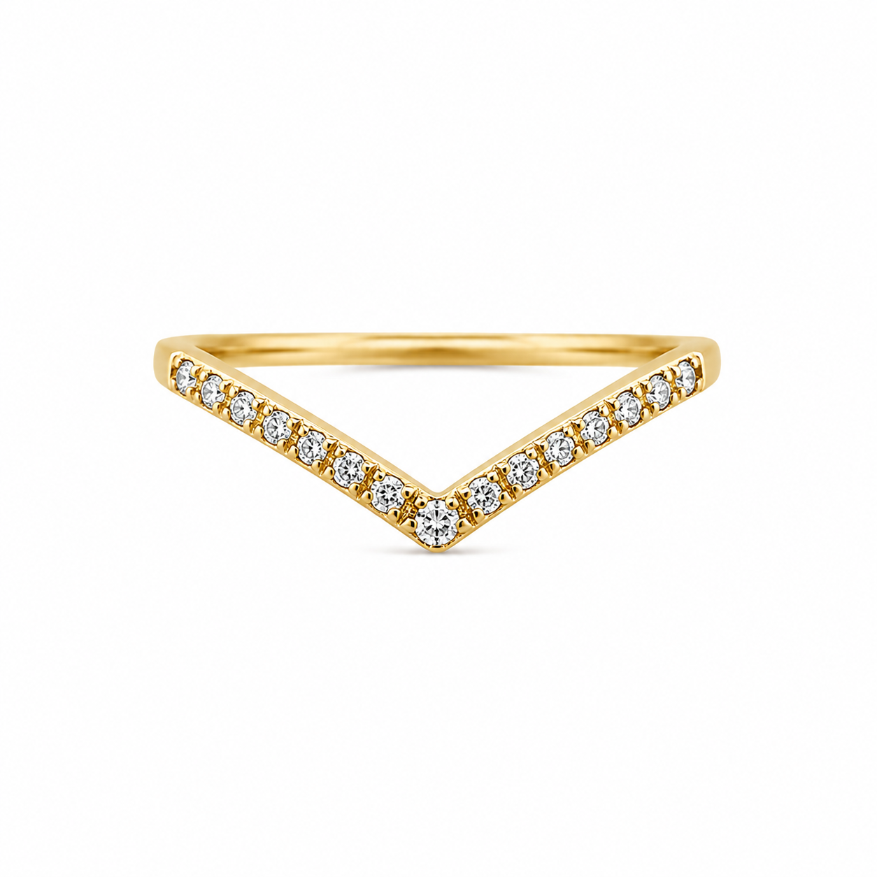 Victoria V-Ring – 18K vergoldet