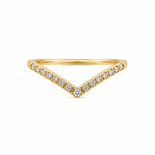 Victoria V-Ring – 18K vergoldet